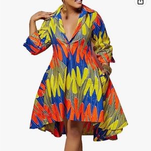 Never worn multi colored dress